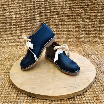 Abalishop leather ankle boots (blue)