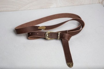 Individual Art Leather "Levels" leather belt (brown)