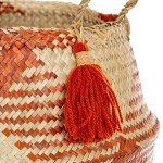 TERRACOTTA CHECK BASKET