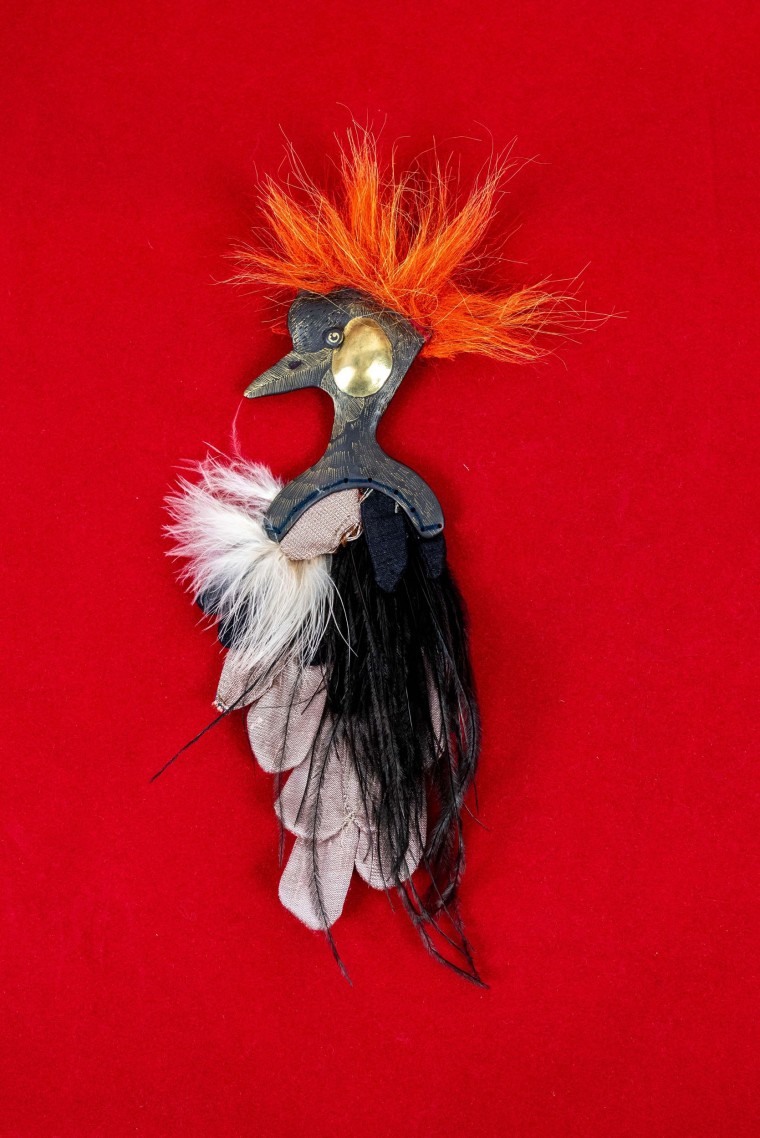 Nefeli Karyofilli Pheasant brooch