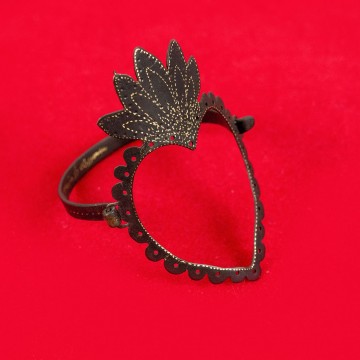 Nefeli Karyofilli Black Heart bracelet
