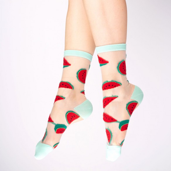 Coucou Suzette Flower Power Sheer Socks