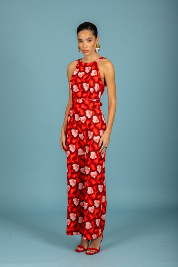 Chaton Clothing Monica Jumpsuit (Red)