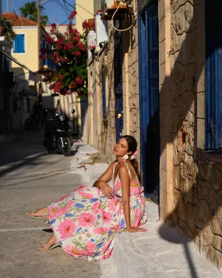 So Bohemian Zeta Dress (White Sunflowers) - Image 4