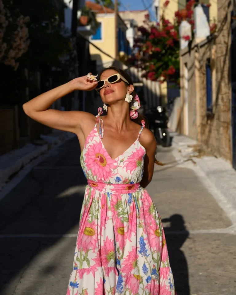 So Bohemian Zeta Dress (White Sunflowers) - Image 2