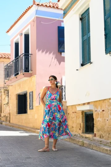 So Bohemian Alpha Dress (Turquoise)