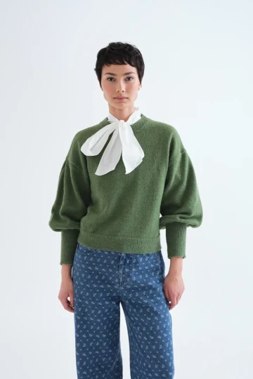 Compania Fantastica Basic Knit Jumper (Green)