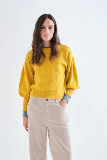 Compania Fantastica Basic Knit Jumper ( Yellow)