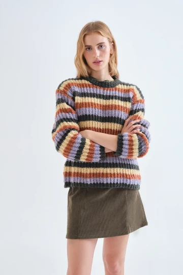 Compania Fantastica Striped Sweater