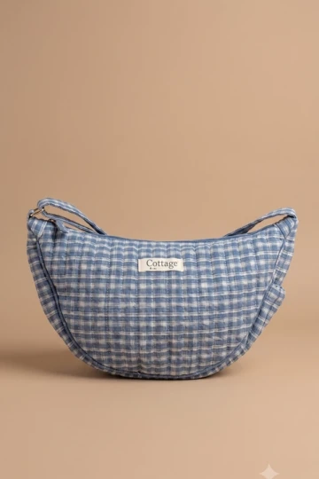 Crescent Crossbody Bag (Blue)
