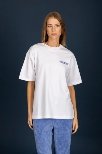 Chaton Clothing Coffee T-Shirt (White)