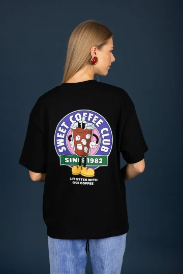 Chaton Clothing Coffee T-Shirt (Black)