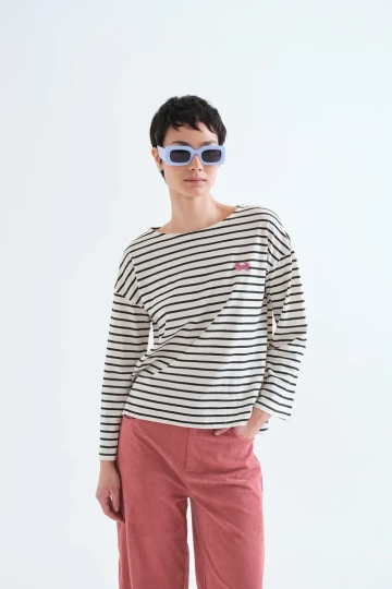 Compania Fantastica Black Stripes T-Shirt