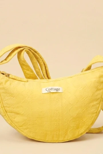 Crescent Crossbody Bag (Yellow)