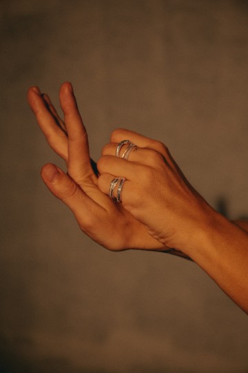 Nasilia Three Lines Raw Ring
