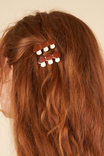 Coucou Suzette Mushroom Hair Clip Set