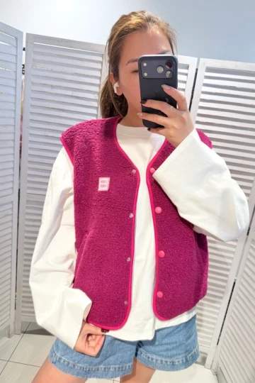 Shearling-Effect Vest