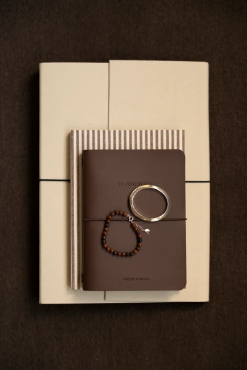 Monk & Anna Notebook (Dark Wood)