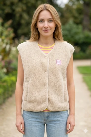 Sleeveless Faux Fur Vest