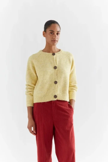 Compania Fantastica Knit Cardigan (Yellow)