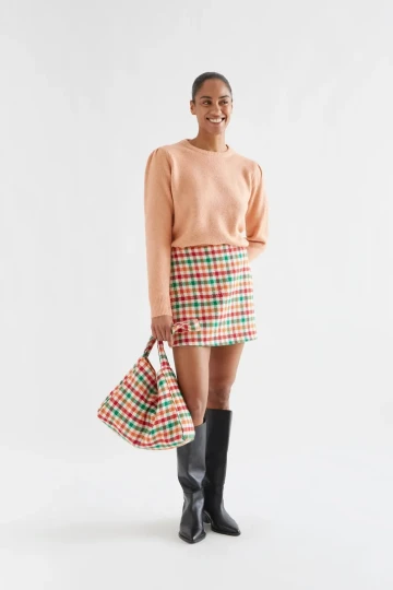 Compania Fantastica Tweed Short Skirt
