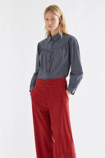 Compania Fantastica Plaid Shirt (Navy Blue)