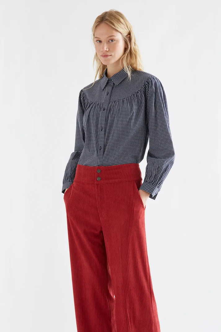 Compania Fantastica Plaid Shirt (Navy Blue)
