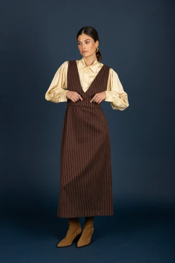 Chaton Clothing Edward Dress (Brown)