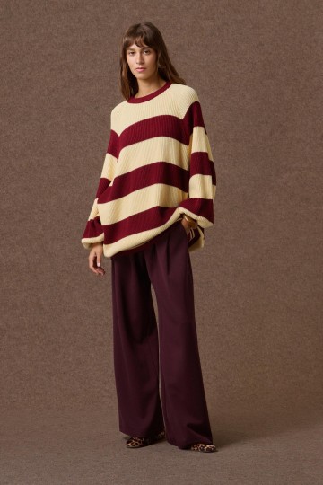 Mamoush Agnes Striped Knitted Blouse