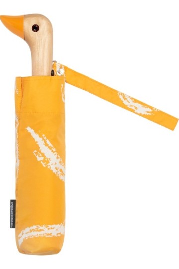 Eco-Friendly Saffron Brush Compact Duck Umbrella